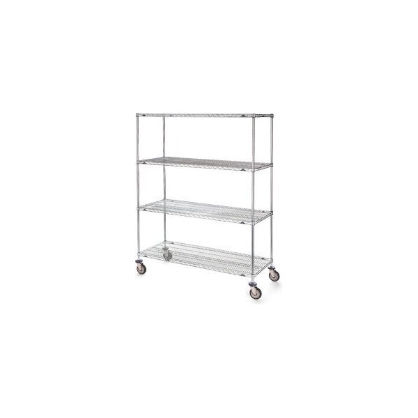 Metro Metro Super Erecta Wire Shelf Truck w/4 Shelves, 900 lb. Capacity, 36"L x 18" x 79"H 5444800 - main